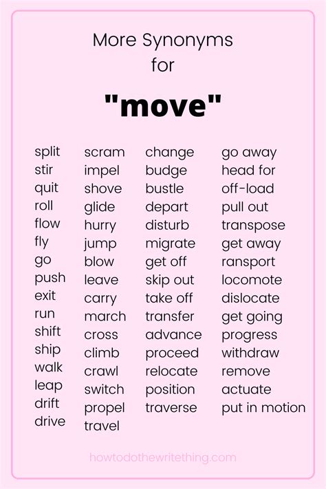 Find more similar words at wordhippo. . Move on synonym